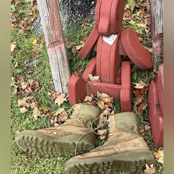 🇺🇲 COMBAT BOOTSSZ 9.5 BellvilleProudly U.S.A Unisex OUTDOORSMAN